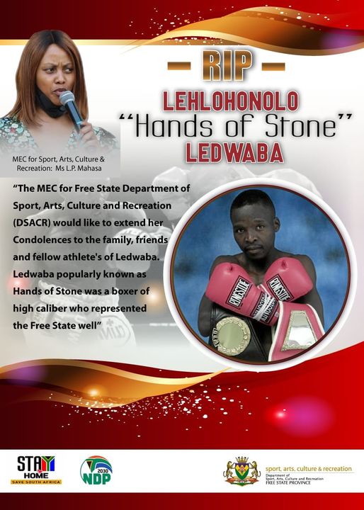 RIP Lehlogonolo “Hands of Stone” Ledwaba